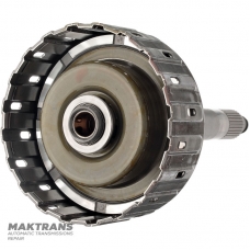 Input shaft, K1 Clutch drum (empty, no discs) AS69RC - overall height 326 mm, 32 splines (OD 32.20 mm), OD drum 163.55 mm