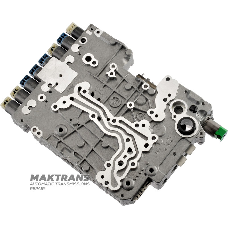 Hydraulic tank complete with solenoids (used, untested) ZF 8HP45, 8HP50, ZF8HP70 — separator plate AB 187 (1102327188 ZFS)