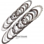 B2 (Low/Reverse) Brake Steel and Friction Disc Set - 68253908AA, 68253907AA, 9 Friction Discs (Total Set Thickness 53.05mm)