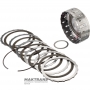 K3 Clutch Drum (Assembly) AS68RC, AS69RC — 68244775AB, 5 friction discs (total thickness of the kit 29.80 mm), total drum height 88 mm