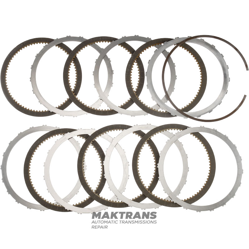 K3 Clutch Drum (Assembly) AS68RC, AS69RC — 68244775AB, 6 friction discs (total thickness of the kit 34.65 mm), total drum height 88 mm