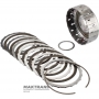 K3 Clutch Drum (Assembly) AS68RC, AS69RC — 68244775AB, 6 friction discs (total thickness of the kit 34.65 mm), total drum height 88 mm