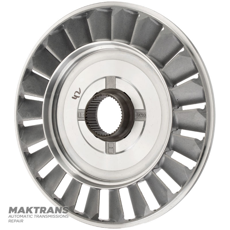 Reactor wheel of the AISIN WARNER TF-80SC torque converter, AF40 — 71A060 (ext.Ø 191.65 mm), 42 splines, marking 6E50 / 6C60