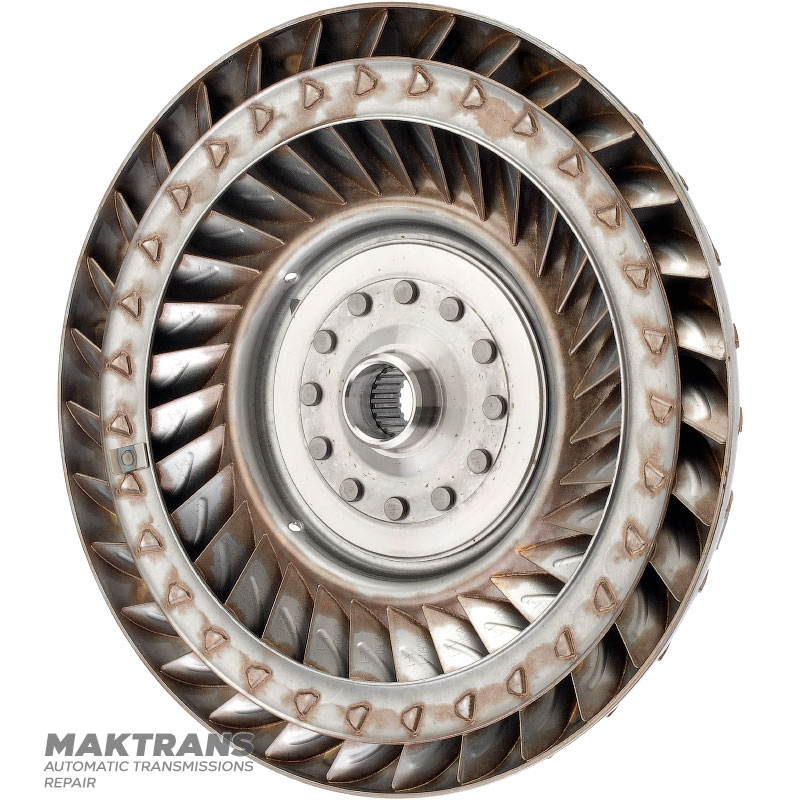 Turbine wheel of the AISIN WARNER TF-80SC torque converter, AF40 — 71A060 (ext.Ø 263.90 mm), blade marking 6С60-1, R-1