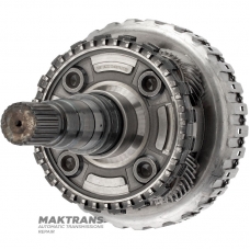 Rear planetary gear No.4 (complete with output shaft), D-clutch drum (empty, without discs) ZF 8HP70 1087242223 - overall height 233 mm, 4 satellites, 23 splines (ext.Ø 30.79 mm)