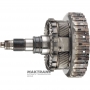 Rear planetary gear No.4 complete with output shaft, D-clutch drum (empty, without discs) ZF 8HP70 2WD — (overall height 224 mm, 4 satellites, 43 splines (ext.Ø 34.70 mm)