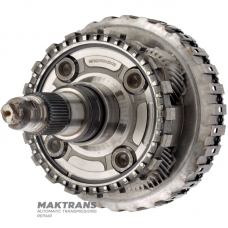 Rear planetary gear No.4 complete with output shaft, D-clutch drum (empty, without discs) ZF 8HP70 2WD — (overall height 224 mm, 4 satellites, 43 splines (ext.Ø 34.70 mm)