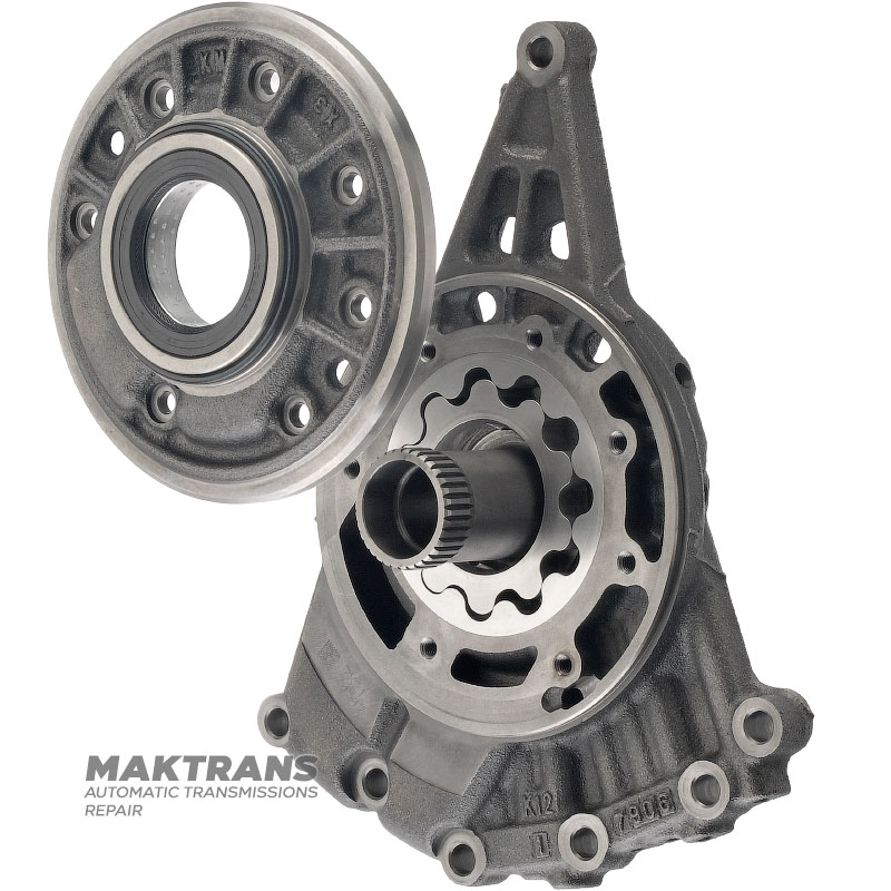 Oil pump MAZDA CW6A-EL, EW6A-EL — hub height 53 mm (total 108 mm), 34 splines (outer Ø 35.65 mm)