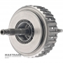 Input shaft, drum HIGH / LOW Clutch MAZDA CW6A-EL, EW6A-EL - total shaft length 308 mm, HIGH Clutch (3 friction discs), LOW Clutch (4 friction discs)