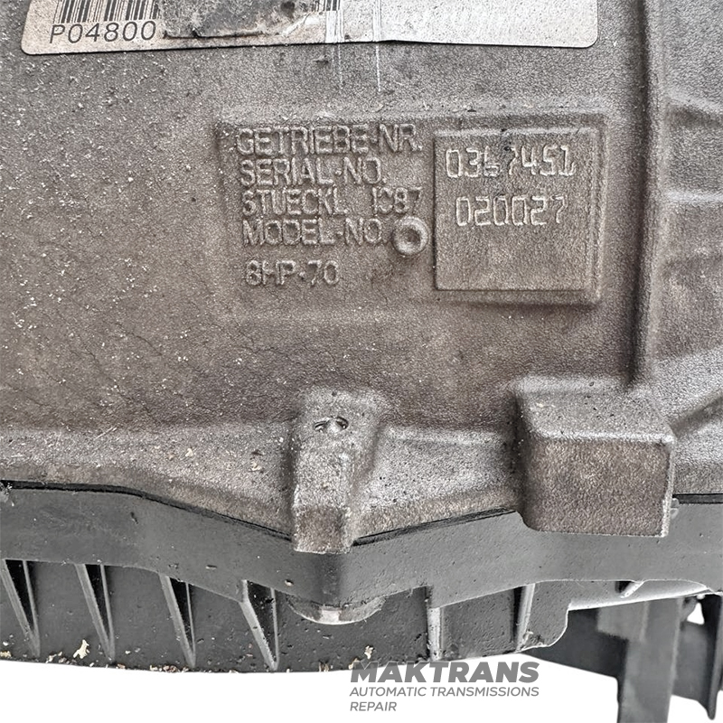 Automatic transmission ZF 8HP70 (4WD) — 1087020027, P52854875AH, P52854875AG, 1087401746, 1087322472, 250700004592, 000420 (JEEP GRAND Cherokee IV 2012-2020, 3.0 DIESEL)
