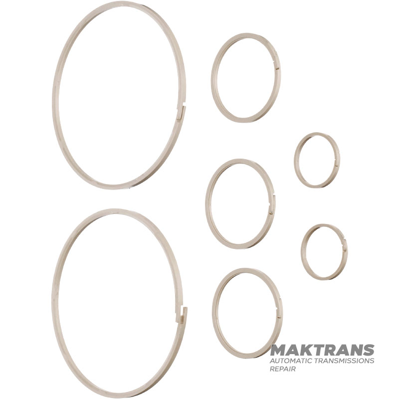 Set of Teflon and plastic split rings JATCO JF018E, JF019E - 9 rings in a set