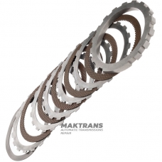 Reverse Brake FORD E4OD Steel and Friction Disc Set - 5 Friction Discs, 72 Teeth Per Disc (Total Set Thickness 32.75mm)