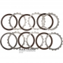 Reverse Brake FORD E4OD Steel and Friction Disc Set - 5 Friction Discs, 72 Teeth Per Disc (Total Set Thickness 32.75mm)