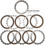 Reverse Brake FORD E4OD Steel and Friction Disc Set - 5 friction discs, 72 teeth per disc (total set thickness 33 mm, without wave spring disc)