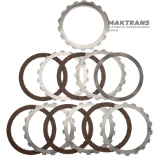 Set of steel and friction discs Reverse Brake FORD E4OD, 4R100 - 5 friction discs, 72 teeth per disc (total thickness of the set 36.90 mm)