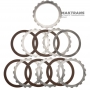 Set of steel and friction discs Reverse Brake FORD E4OD, 4R100 - 5 friction discs, 72 teeth per disc (total thickness of the set 36.90 mm)