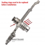Aisin Warner Oil Pump Hub AWF8G30 - 8GB140 (Sealing rings must be replaced with new ones before installing to the transmission)