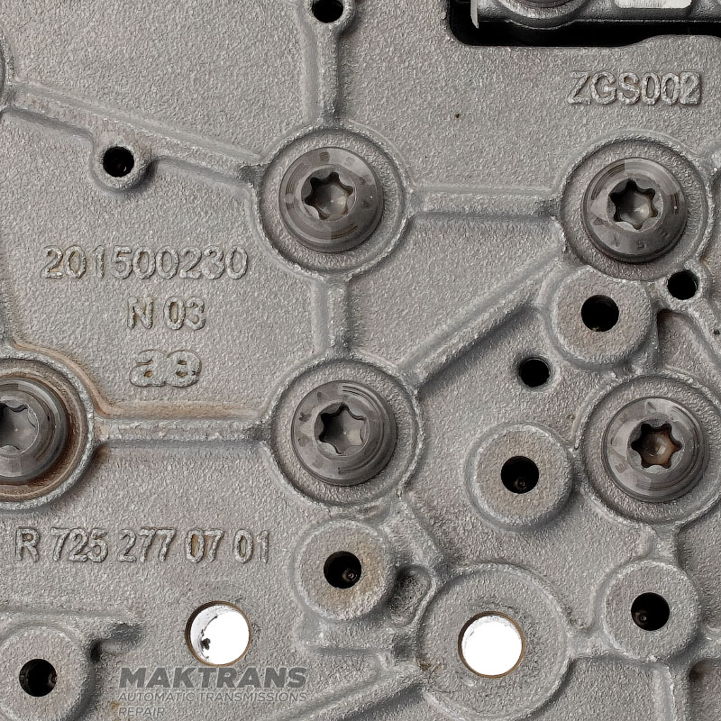 Valve body complete with solenoids Mercedes-Benz 725.0 9G-Tronic NAG3 — R7252771501, R7252770701