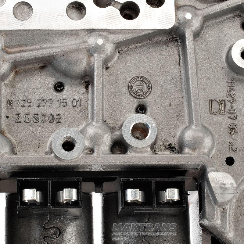 Valve body complete with solenoids Mercedes-Benz 725.0 9G-Tronic NAG3 — R7252771501, R7252770701