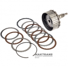 K27 Clutch Drum and Output Shaft (2WD) Mercedes-Benz 725.0 - Overall Height 198mm, 30 Splines (OD 31.65mm), 4 Friction Discs (Total Kit Thickness 20.05mm)
