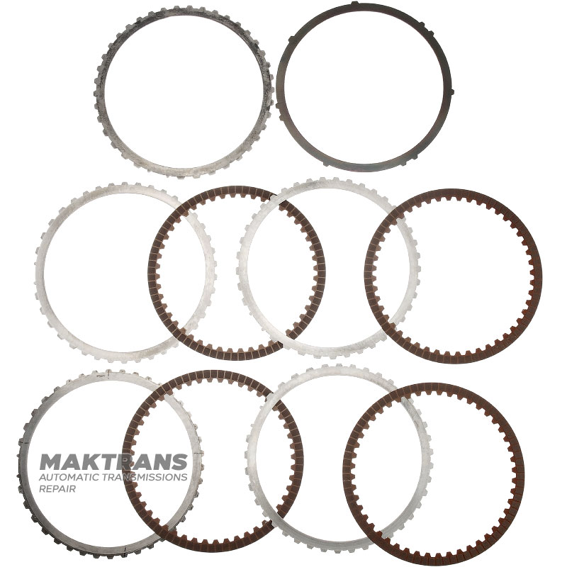 Set of steel and friction discs B06 Brake Mercedes-Benz 725.0 - 4 friction discs (total thickness of the set 17.80 mm)