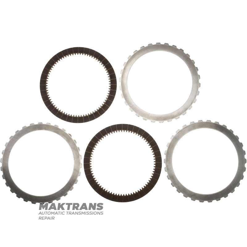Set of steel and friction discs for ZF 8HP hydraulic transmission - 2 friction discs (total thickness of the set 13.80 mm)