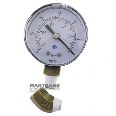 Vacuum pressure gauge for valve body vacuum tester