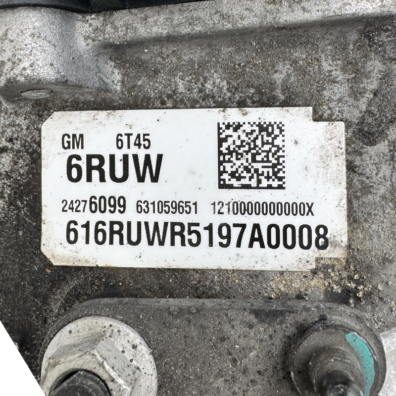 Automatic transmission assembly (with torque converter) GM 6T45 2WD — marking 6RUW, 24276099