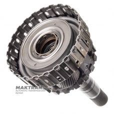 Rear Planetary Gear No.4, Output Shaft, Drum D Clutch (Empty, No Discs) ZF 8HP45 4WD - Overall Height 260mm, 43 Splines, 4 Pinions (37 Teeth on Pinions)
