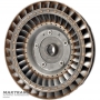 Turbine wheel of torque converter ZF 8HP70 — external Ø 254 mm, blade marking 000 380, torque converter marking 000418 or 000946
