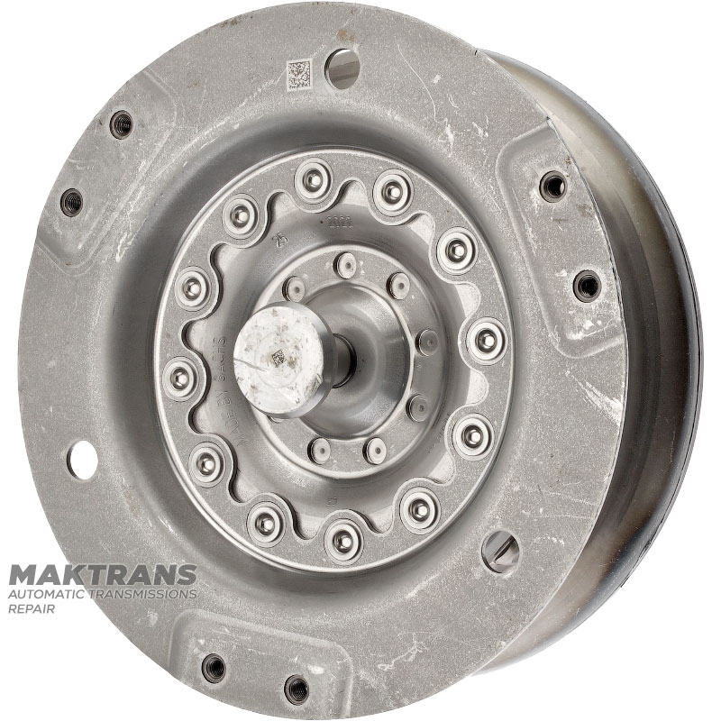 Front cover of torque converter ZF 8HP70 — 1087322630 (pilot outer 46 mm, height 50 mm), torque converter marking 000946