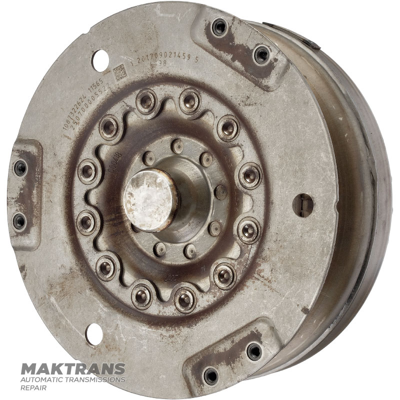 Torque converter (used, unrepaired) ZF 8HP51 — 1087322624, K198, marking 000418 (Dodge Charger RT V8 5.7L)