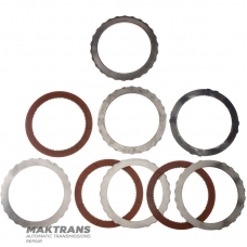 Set of steel and friction discs FORWARD Clutch FORD E4OD, 4R100 - 3 friction discs (total thickness without spring disc 23.85 mm), F2TZ-7B164-A, C6AZ-7B442-A, E9TZ-7B442-D