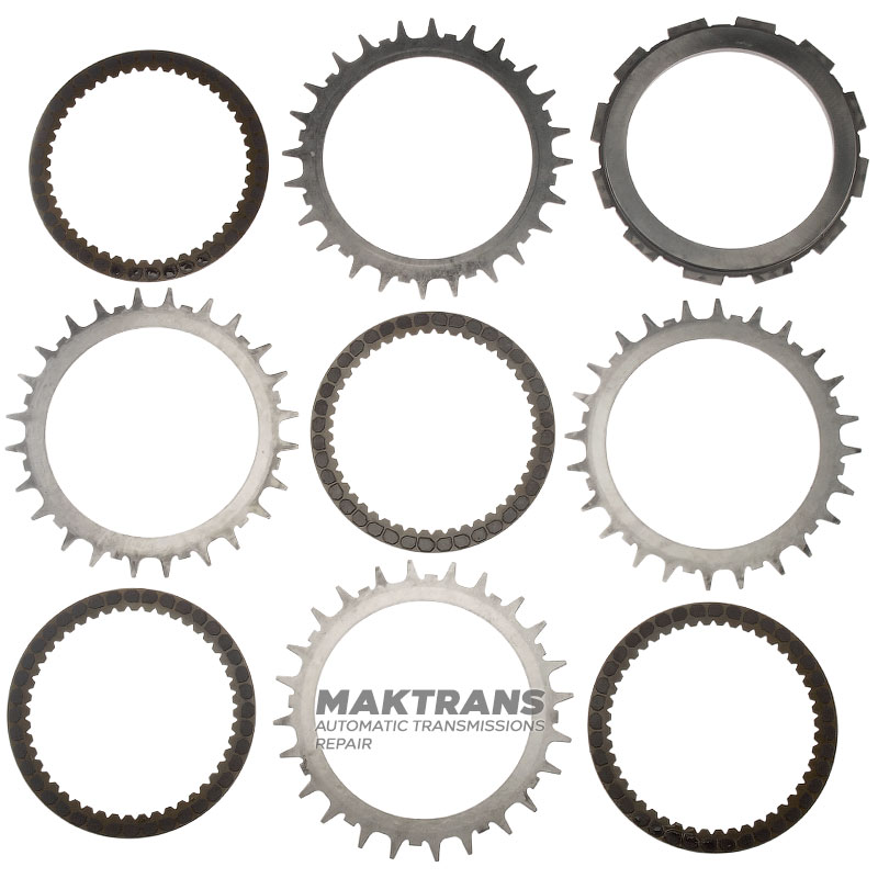 Set of steel and friction discs Low & Reverse Brake MAZDA CW6A-EL, EW6A-EL - 4 friction discs (total thickness of the set 23.35 mm)