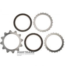Set of steel and friction discs 3-5-R Clutch MAZDA CW6A-EL, EW6A-EL - 2 friction discs (total thickness of the set 10.80 mm)