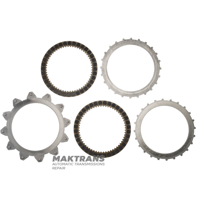 Set of steel and friction discs 3-5-R Clutch MAZDA CW6A-EL, EW6A-EL - 2 friction discs (total thickness of the set 10.80 mm)