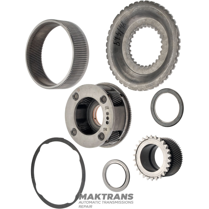 Planetary gear P1 (front) ALLISON 1000, 2000 — 4 satellites (25 teeth), ring gear height 54.40 mm (hub height C3 49 mm) 29541704, 29541008, 29546706, 29537433