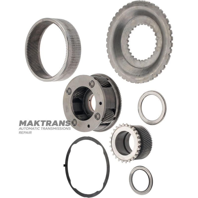 Planetary gear P1 (front) ALLISON 1000, 2000 — 4 satellites (25 teeth), ring gear height 53.15 mm (hub height C3 ≈ 44 mm) 29541704, 29541008, 29546706, 29537433