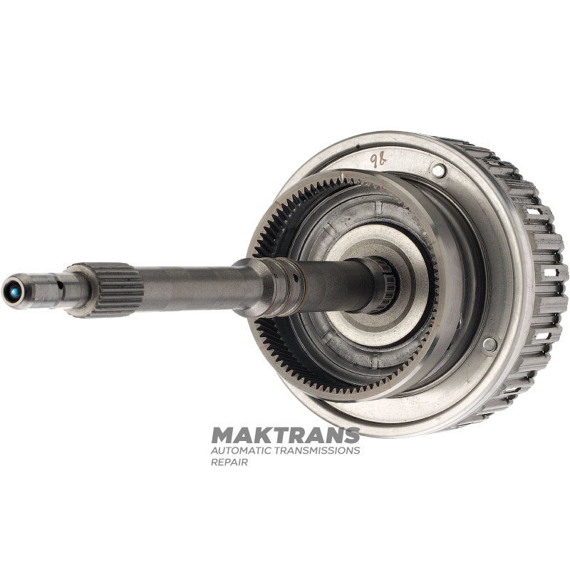 Input shaft, K2 Clutch Braban (empty, without discs) MERCEDES-BENZ 722.9— total shaft length 417 mm, 86 teeth on ring gear, from piston to stopper 28 mm