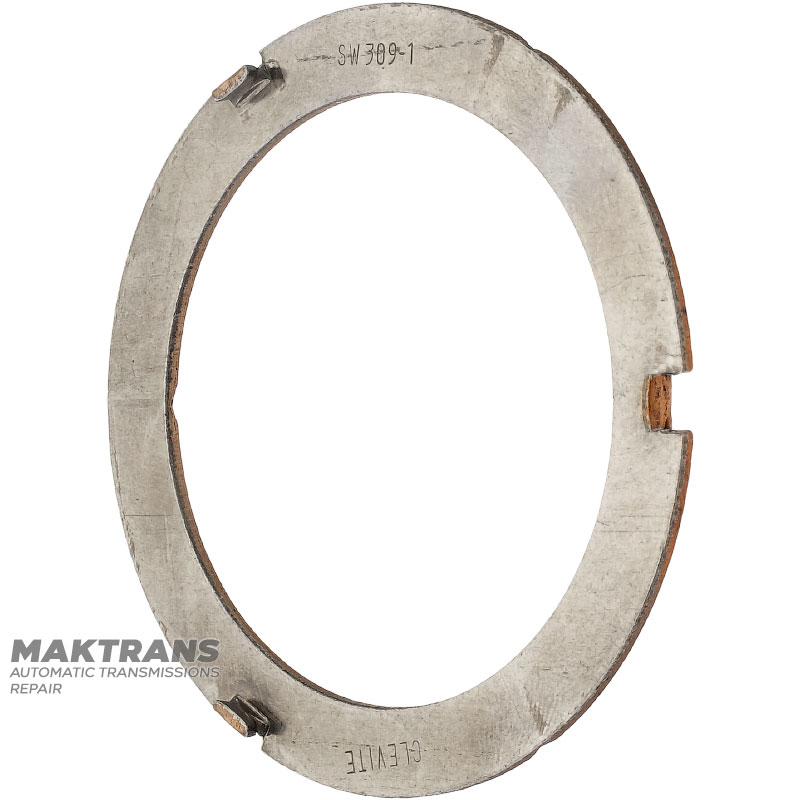 Sliding washer (bimetallic) FORD E4OD, 4R100 — height 4.50 mm, thickness 1.60 mm, outer Ø 72.65 mm, inner Ø 55.90 mm