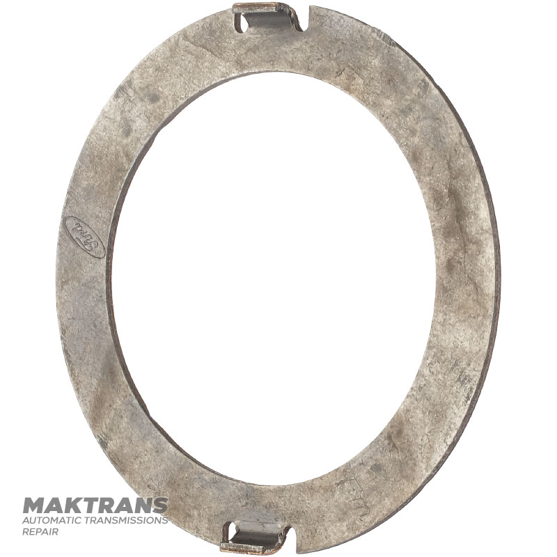 Sliding washer (bimetallic) FORD E4OD, 4R100 - 2 legs (width 8.55 mm) height 5.90 mm, thickness 1.60 mm, outer Ø 81.55 mm, inner Ø 60.80 mm