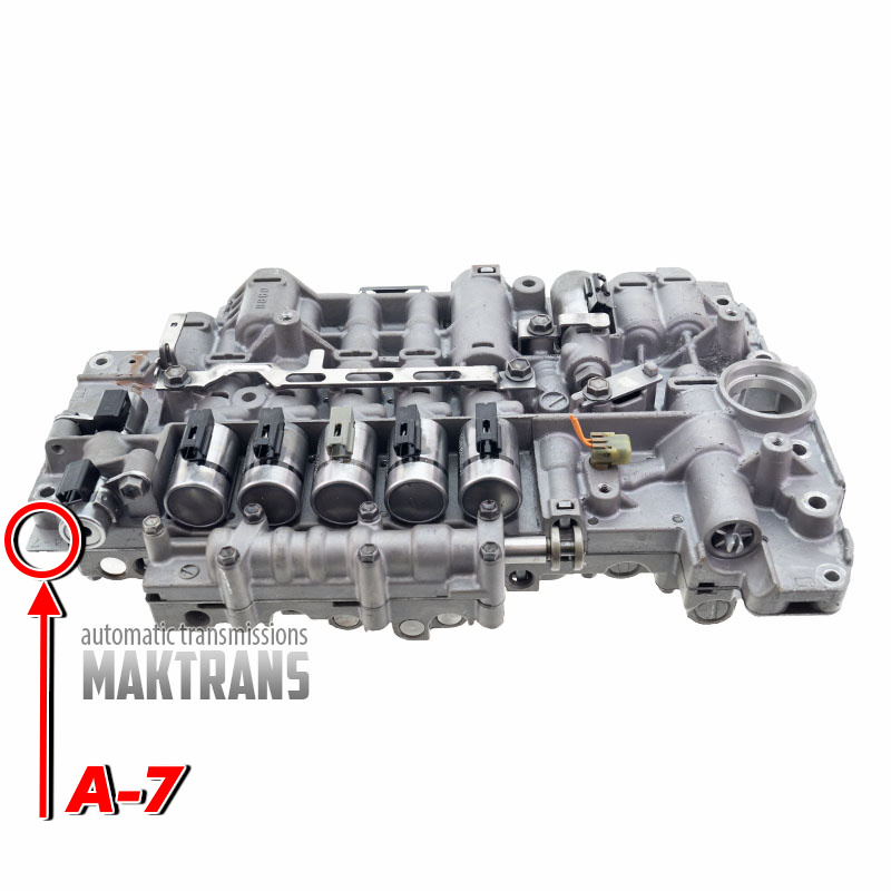 Valve body complete with solenoids (rebuilt) Aisin Warner TR-60SN VAG 09D — separator plate A-7
