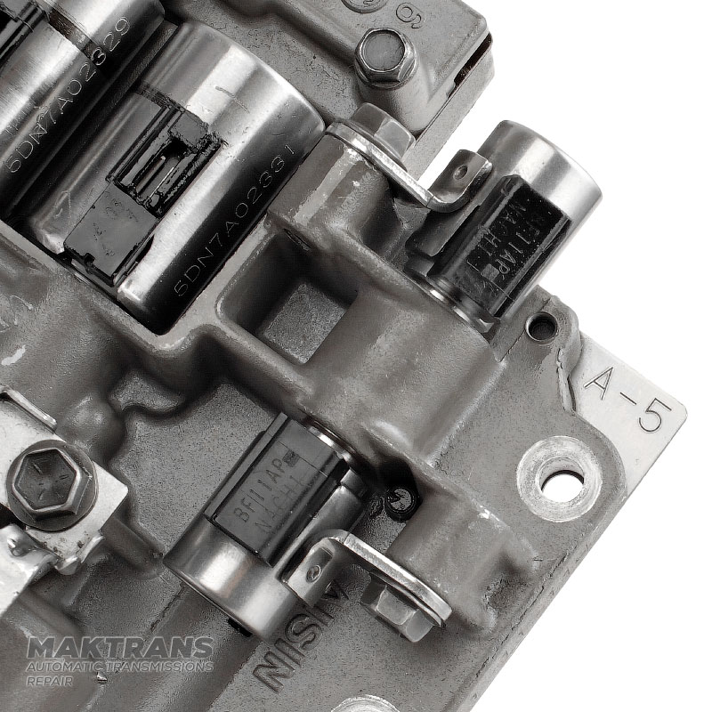 Valve body complete with solenoids (rebuilt) Aisin Warner TR-60SN VAG 09D — separator plate A-5