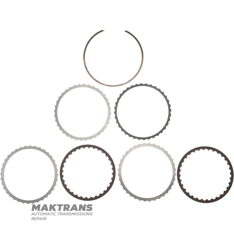 REVERSE Clutch Drum (assembled) FNR5 99-up — 2 friction discs (height from piston to stopper 14.50 mm), FN111968XC, FN111968XB, 5S4Z7D044AA