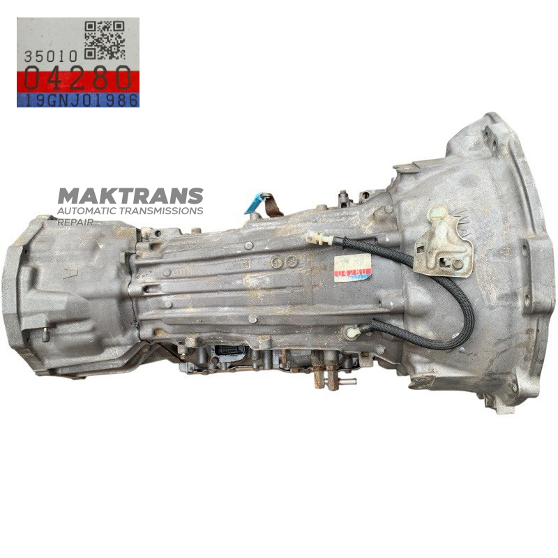Automatic transmission (complete, without hydraulic converter) TOYOTA AC60F 4WD — marking 35010-04280, 3500004120 (TOYOTA TACOMA 3.5L, GRN310L-PRTSHA)