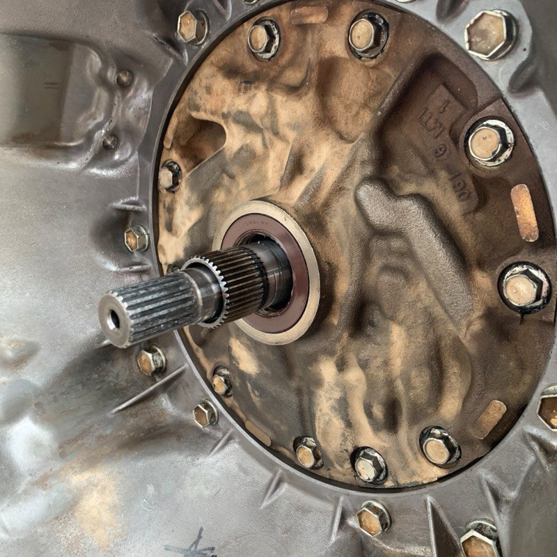 Automatic transmission (complete, without hydraulic converter) TOYOTA AC60F 4WD — marking 35010-04280, 3500004120 (TOYOTA TACOMA 3.5L, GRN310L-PRTSHA)