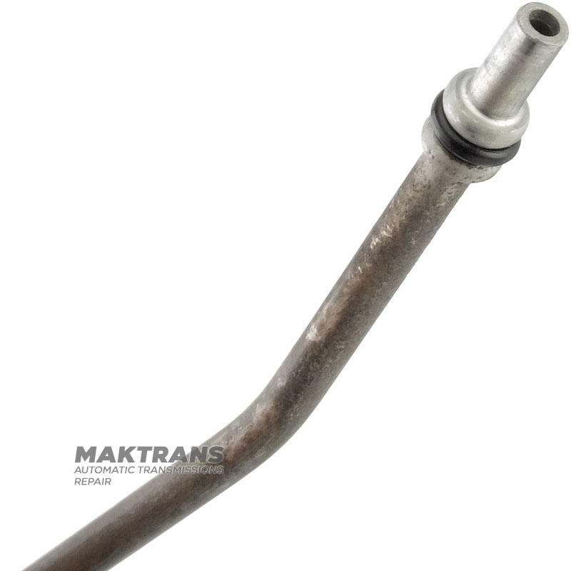 Oil supply pipe Mercedes-Benz 722.3, 722.4 — total length 195 mm, outer Ø (by rubber ring) 8.60 mm