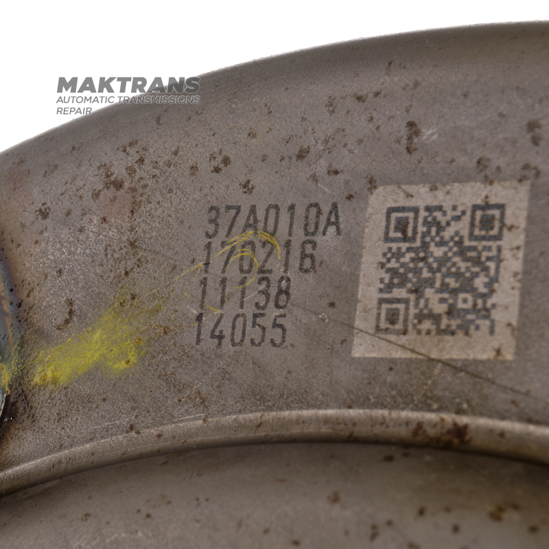 Used, unrestored Toyota UA80E, UA80F torque converter, torque converter marking 37A010, 37A010A