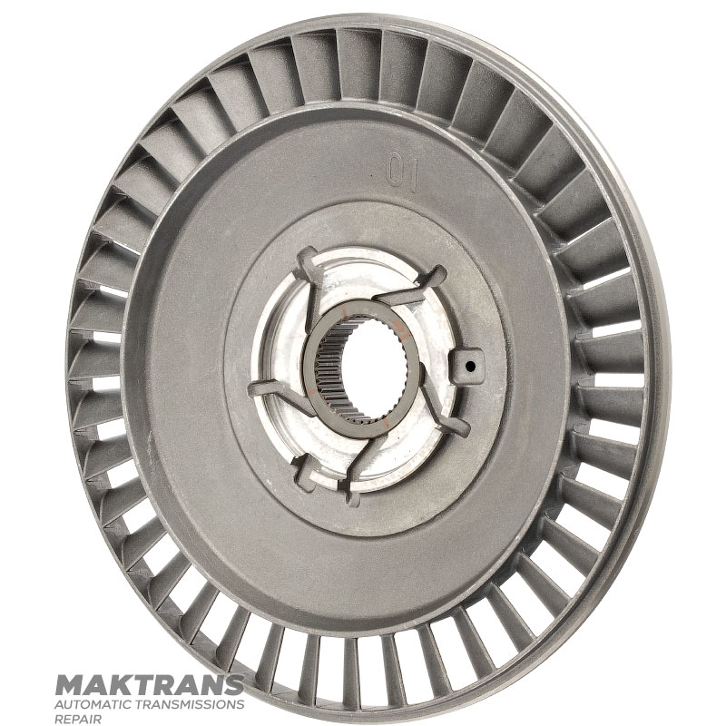 Reactor wheel of the Mercedes-Benz 722.9 torque converter — A2212570107, 200500007 (ext.Ø 210.10 mm, 38 splines)