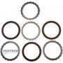Set of steel and friction discs for Mercedes-Benz 722.9 torque converter - 3 friction discs (total thickness of the set 17.70 mm)